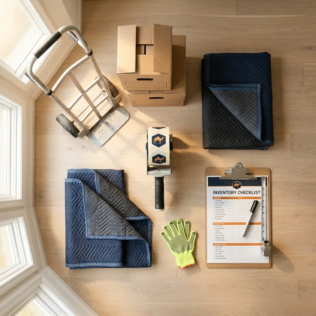 Professional moving supplies and packing materials layout for Richfield Springs residential relocations